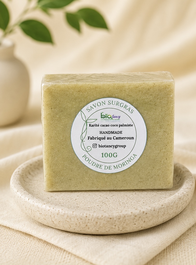 Savon à la poudre de moringa Biotancy